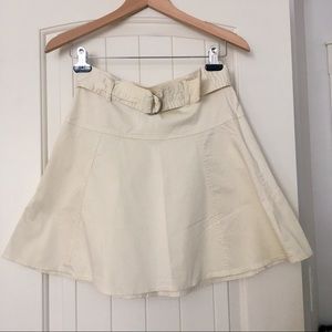 Off White Flare Skirt Elevenses by Anthropologie